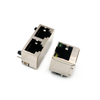 高品质 rj45 RJ45 模块化插孔 8P8C Connector rj45 直角带 LED 带闩锁 1X1 端口母 rj11 插座 Connector