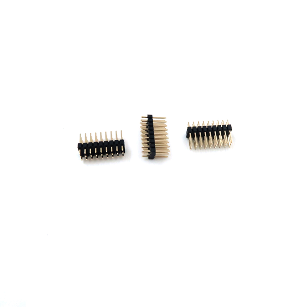 批发 Pin Header Connector 1.27mm 间距 H=2.5 双排双层直式 DIP 2-40pin