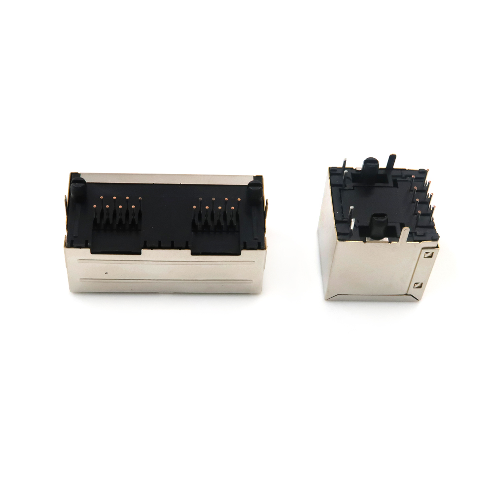 高品质 rj45 RJ45 模块化插孔 8P8C Connector rj45 直角带 LED 带闩锁 1X1 端口母 rj11 插座 Connector