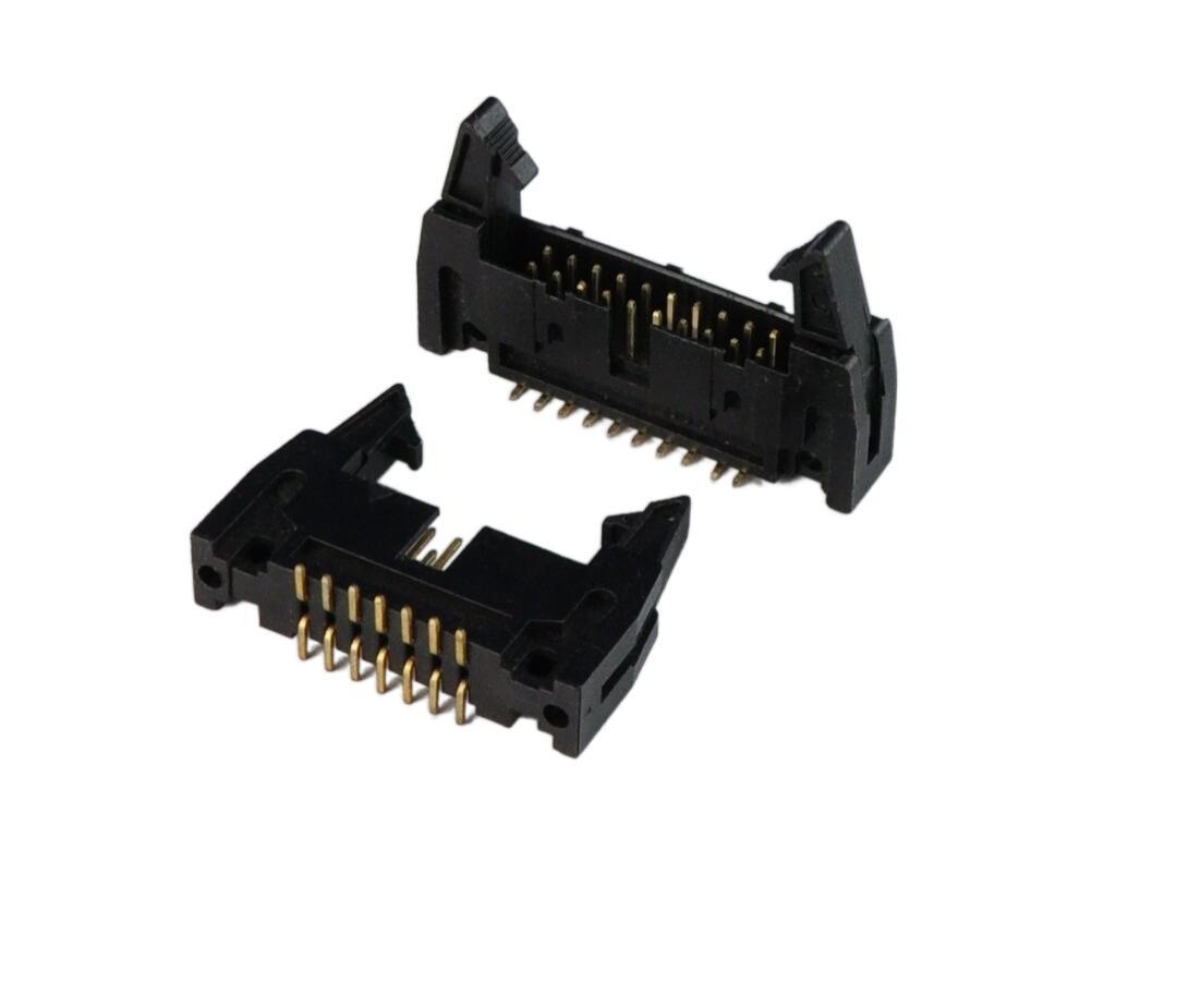 定制公头 Pin Header PCB Connector Pin Header 板对板双排母头 Pin Header Connector 