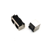 高品质 rj45 RJ45 模块化插孔 8P8C Connector rj45 直角带 LED 带闩锁 1X1 端口母 rj11 插座 Connector