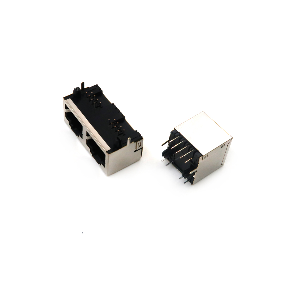 高品质 rj45 RJ45 模块化插孔 8P8C Connector rj45 直角带 LED 带闩锁 1X1 端口母 rj11 插座 Connector