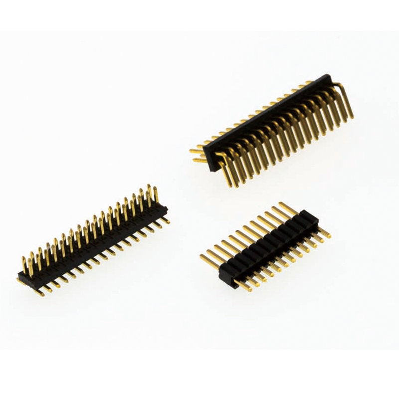 1.27mm Female Header 单排双壳通孔型 Pin Header Connector