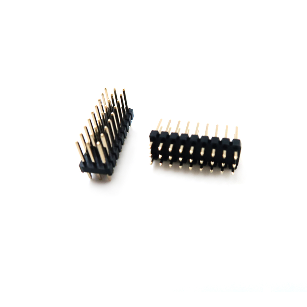 批发 Pin Header Connector 1.27mm 间距 H=2.5 双排双层直式 DIP 2-40pin