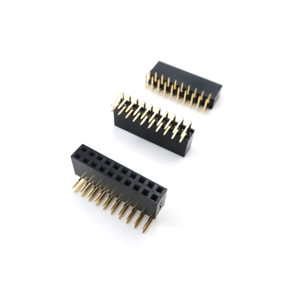 2.54mm 排针 2x10 排针 单双排 PCB Connector