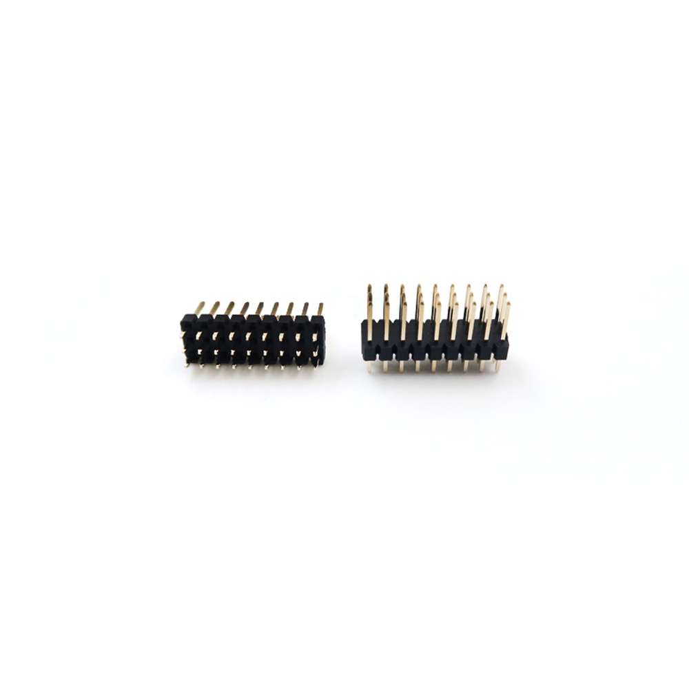 批发 Pin Header Connector 1.27mm 间距 H=2.5 双排双层直式 DIP 2-40pin